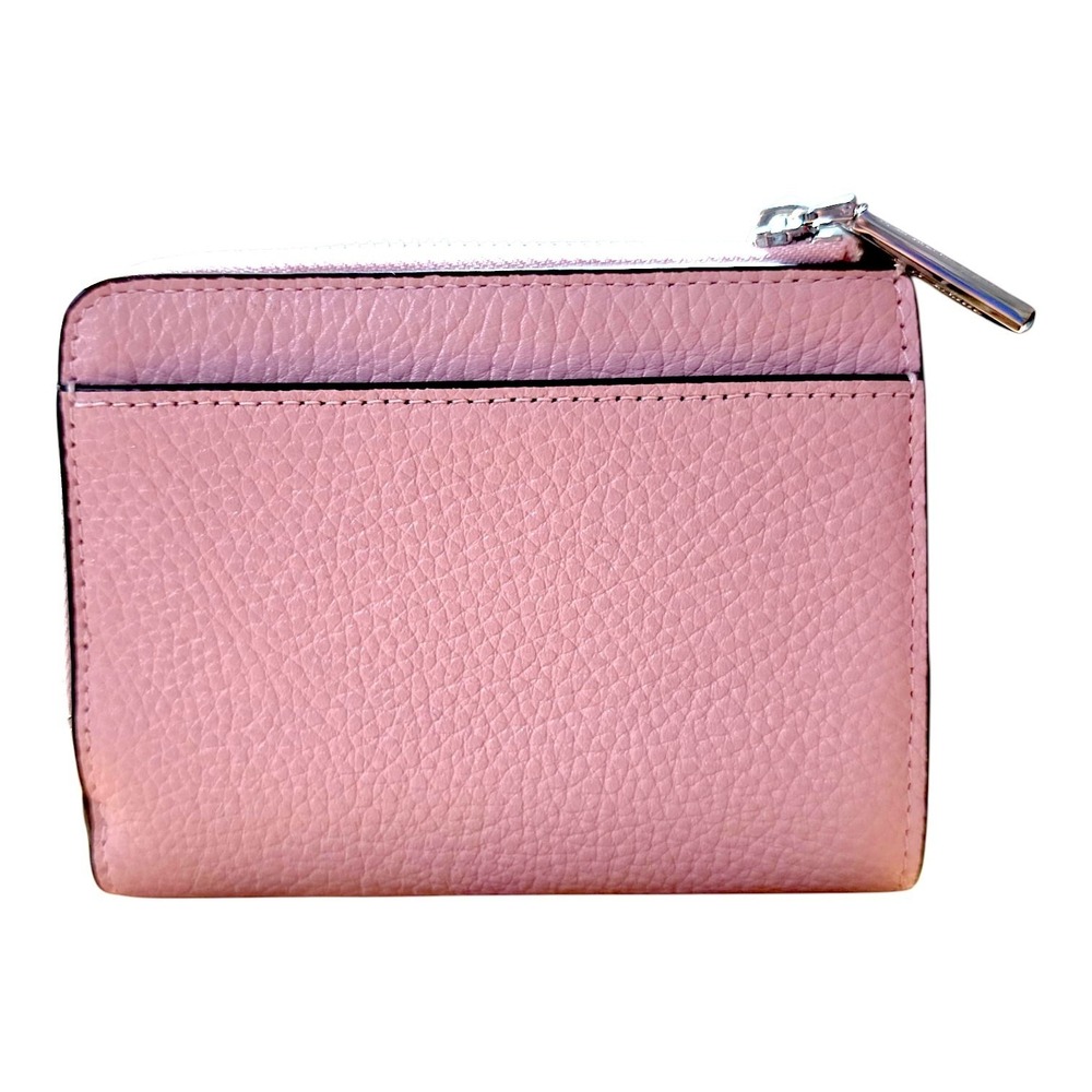 Kate Spade Tutu Pink Pebbled Leather Small L-Zip Bifold Wallet - Picture 3 of 3